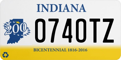 IN license plate 074OTZ