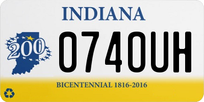 IN license plate 074OUH