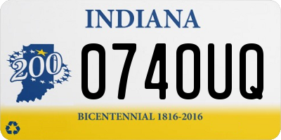 IN license plate 074OUQ