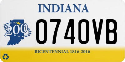 IN license plate 074OVB