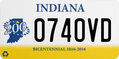 IN license plate 074OVD