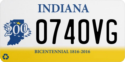 IN license plate 074OVG
