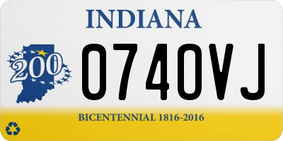 IN license plate 074OVJ