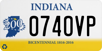 IN license plate 074OVP