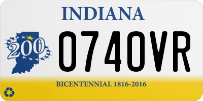 IN license plate 074OVR