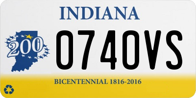 IN license plate 074OVS