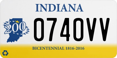 IN license plate 074OVV