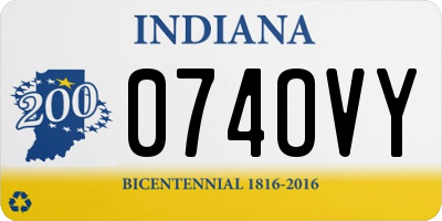 IN license plate 074OVY