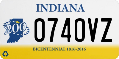 IN license plate 074OVZ