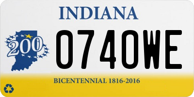 IN license plate 074OWE