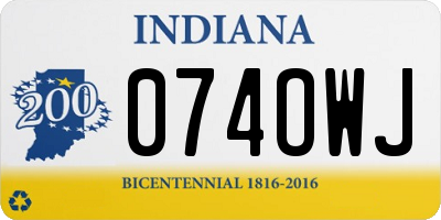 IN license plate 074OWJ