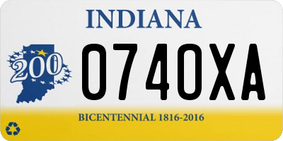 IN license plate 074OXA