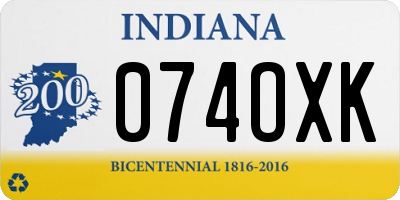 IN license plate 074OXK