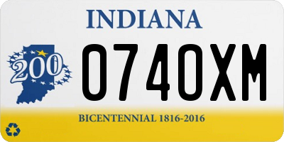 IN license plate 074OXM