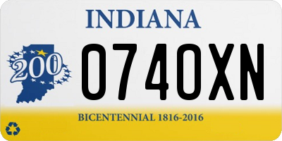 IN license plate 074OXN