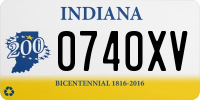 IN license plate 074OXV