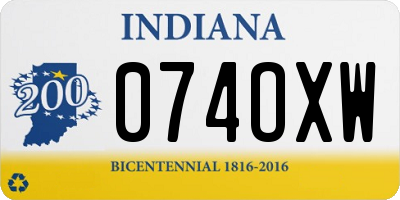 IN license plate 074OXW