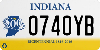 IN license plate 074OYB