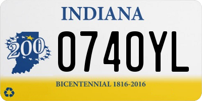 IN license plate 074OYL