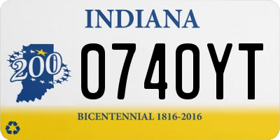 IN license plate 074OYT