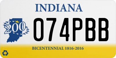 IN license plate 074PBB