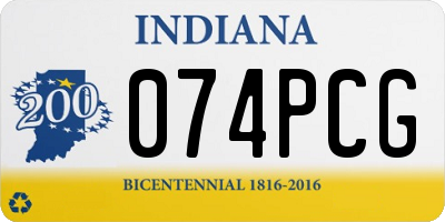 IN license plate 074PCG