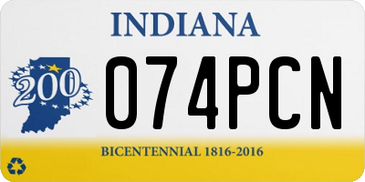 IN license plate 074PCN