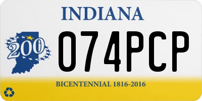 IN license plate 074PCP