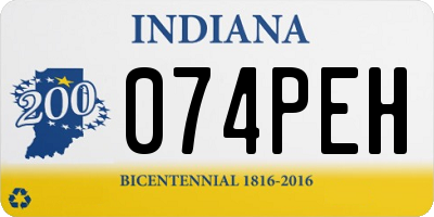 IN license plate 074PEH