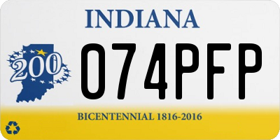 IN license plate 074PFP