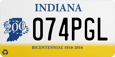 IN license plate 074PGL