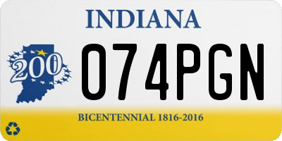 IN license plate 074PGN
