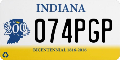 IN license plate 074PGP