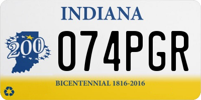 IN license plate 074PGR