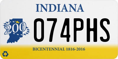IN license plate 074PHS
