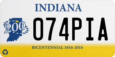 IN license plate 074PIA