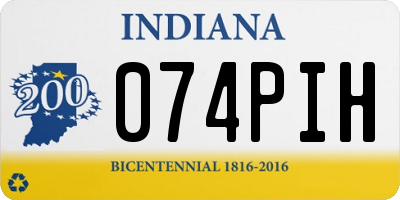 IN license plate 074PIH