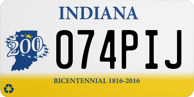 IN license plate 074PIJ