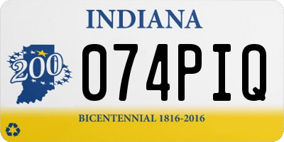 IN license plate 074PIQ