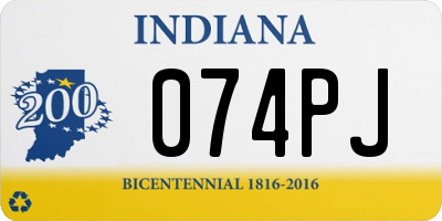 IN license plate 074PJ