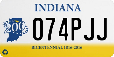 IN license plate 074PJJ
