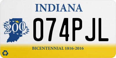 IN license plate 074PJL