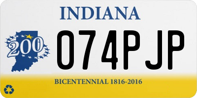 IN license plate 074PJP