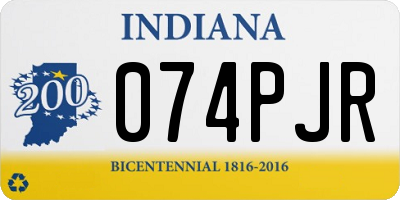 IN license plate 074PJR