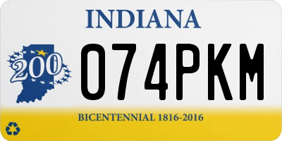 IN license plate 074PKM