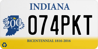 IN license plate 074PKT