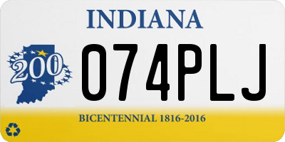 IN license plate 074PLJ