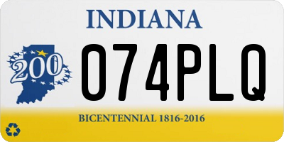 IN license plate 074PLQ