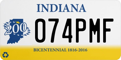 IN license plate 074PMF