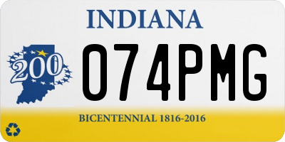 IN license plate 074PMG